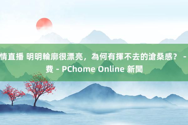 色情直播 明明輪廓很漂亮,為何有揮不去的滄桑感? - 消費 - PChome Online 新聞
