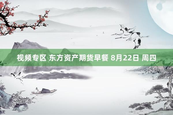 视频专区 东方资产期货早餐 8月22日 周四