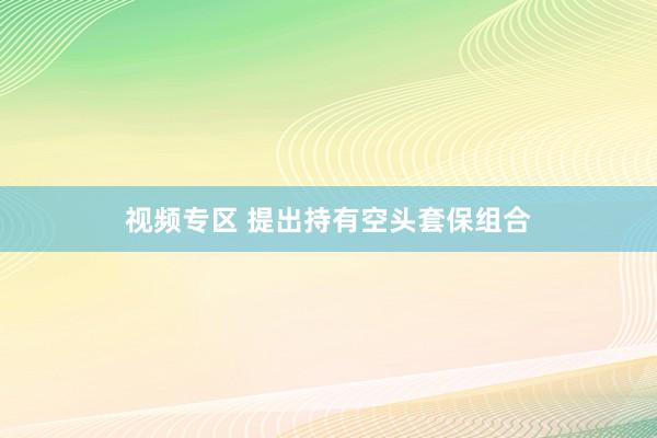 视频专区 提出持有空头套保组合